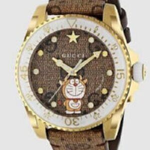 Gucci Dive Doraemon 50th Anniversary Limited Edition Watch, Swiss Made, YA136334